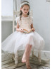 Glittering Fish Scale Sequins Flower Girl Dress